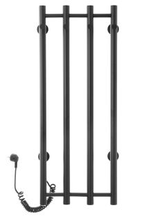 Полотенцесушитель электрический Domoterm Танго DMT 109-V4 36x 92 EK L чёрный